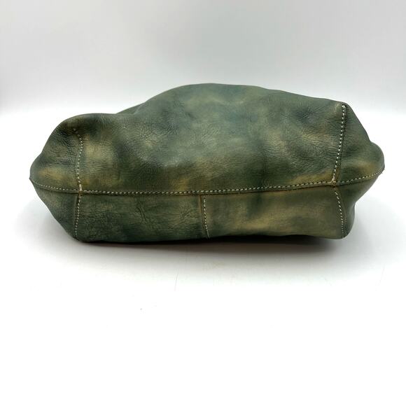 Old Trend Island Mini Tote in Green Leather Crossbody Bag Purse Handbag - Picture 8 of 10